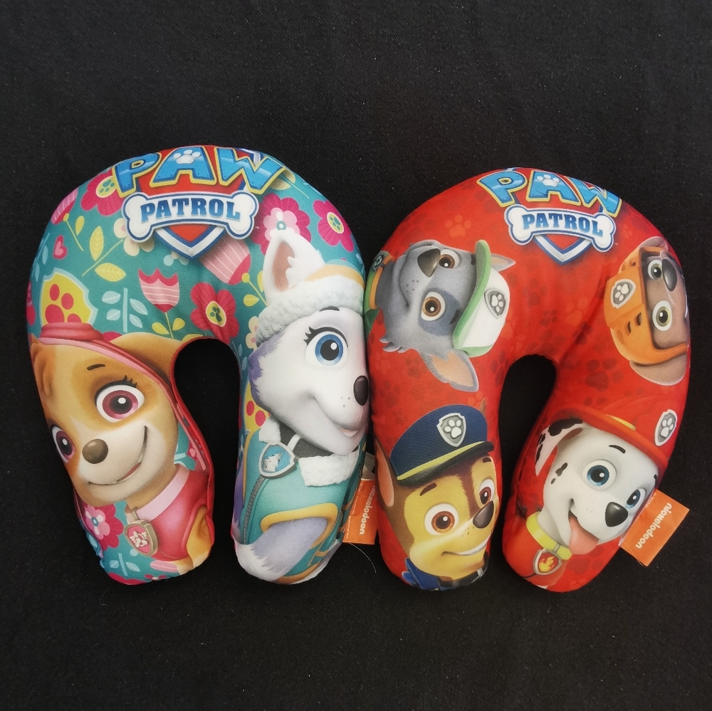 Travel pillow Paw Patrol design for toddlers